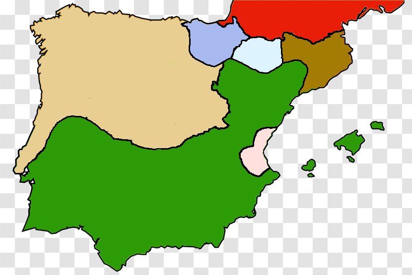 Reconquista Kingdom Of Navarre Fall Granada Umayyad Conquest Hispania Spain - Moors - Peninsula Transparent PNG