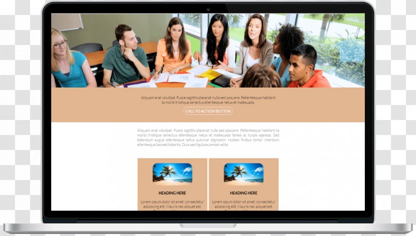 HTML Email Responsive Web Design Page - Template Transparent PNG