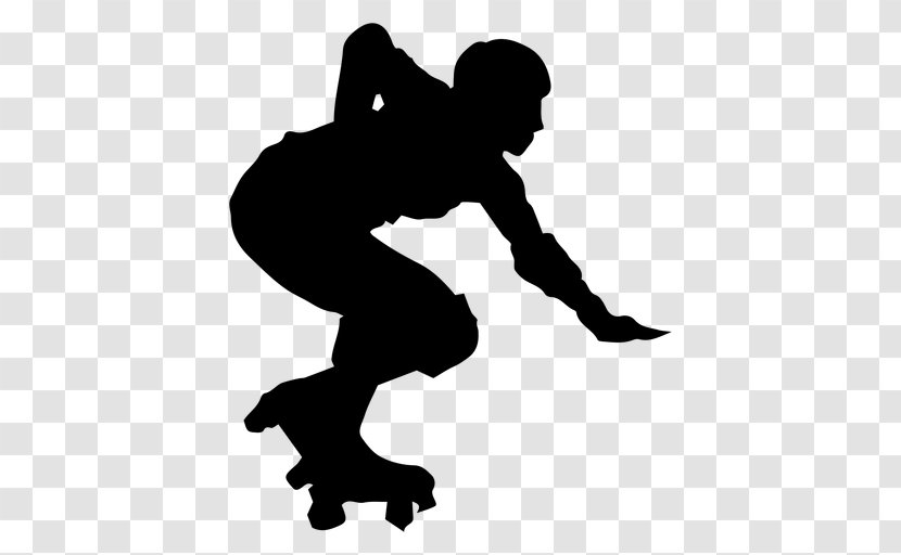 Silhouette Roller Skates Skating In-Line Ice - Shoe Transparent PNG