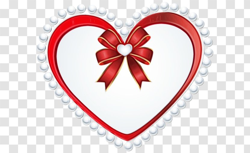 Heart Red Love Clip Art - Christmas - Ribbon Transparent PNG