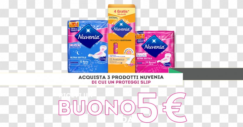 Coupon Prize Brand 'A Nuvenia - Text - Sanitary Napkin Transparent PNG