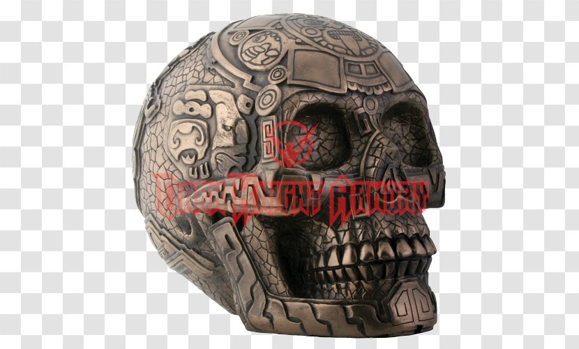 Aztec Human Skull Symbolism Double-headed Serpent Statue - Skeleton Transparent PNG