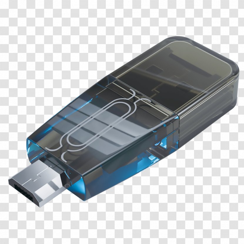 USB Flash Drives On-The-Go Card Reader Secure Digital - Electronic Device Transparent PNG