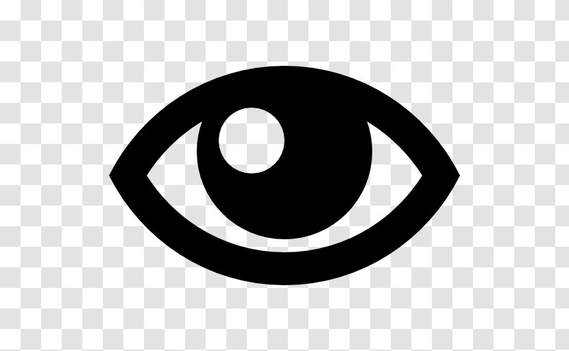 Eye Symbol Clip Art - Black And White Transparent PNG