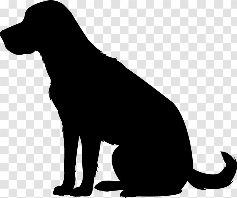 Labrador Retriever Puppy Dog Breed Silhouette Clip Art - Sticker Transparent PNG