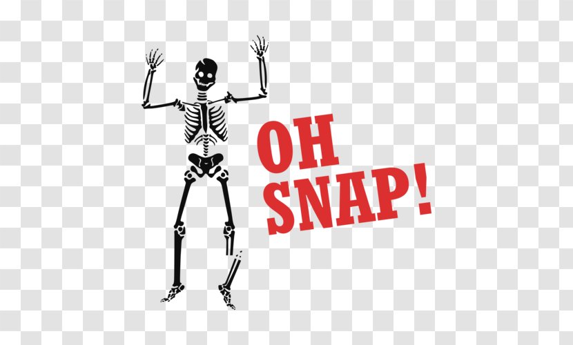 Human Skeleton Joke Clip Art - Silhouette - Oh Snap Transparent PNG