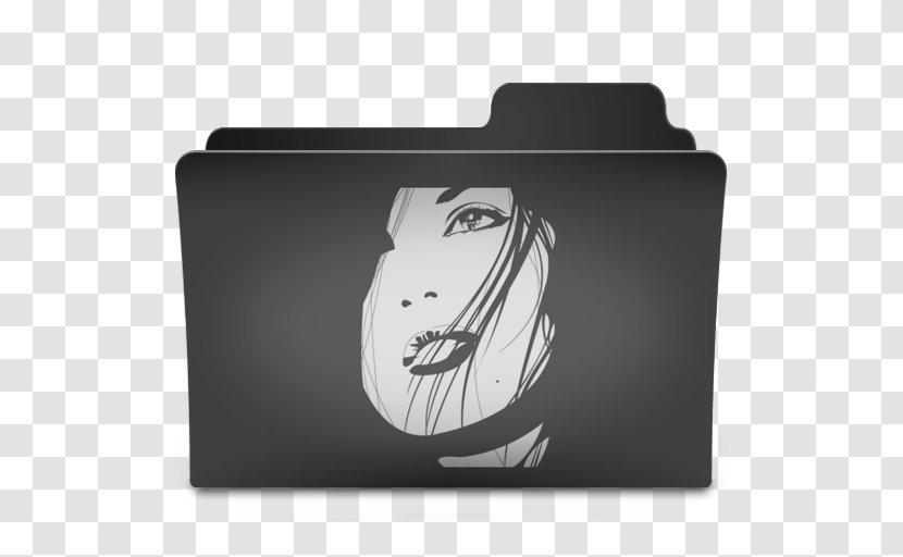 Desktop Metaphor - Black And White - Folder Transparent PNG