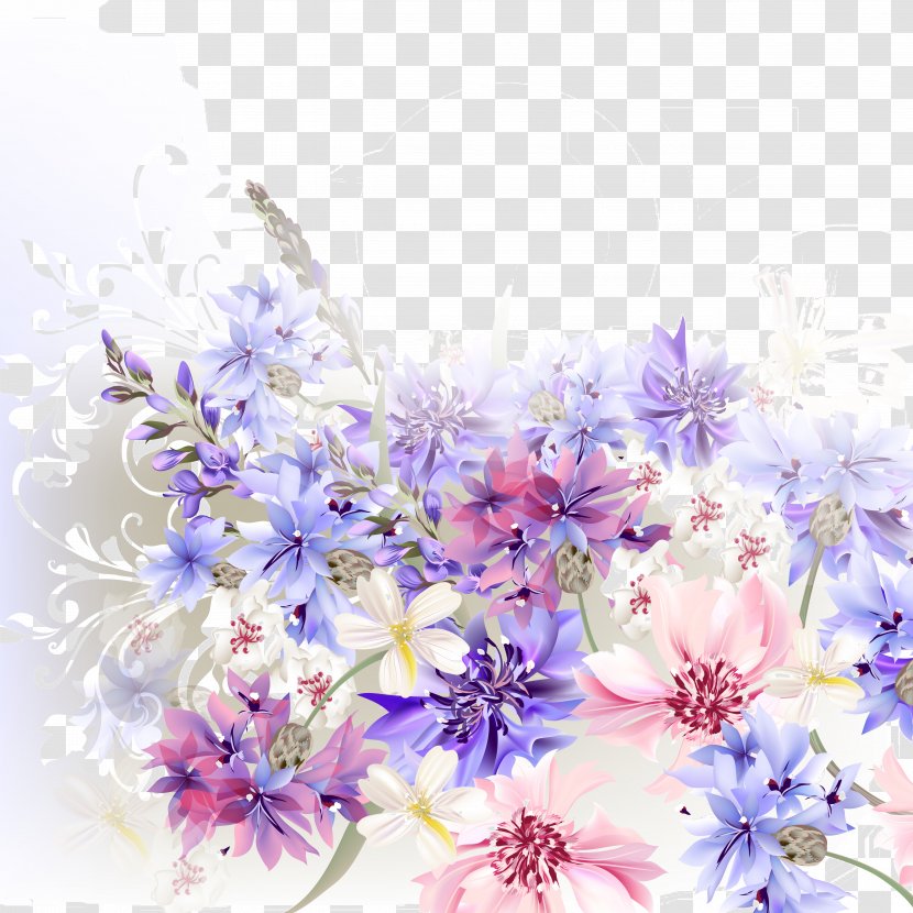 Hot Tub Douchegordijn Flower Bathtub Curtain - Romantic Fantasy Floral Background Transparent PNG
