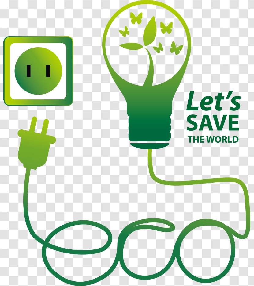 Green Tree Clip Art - Environmental Protection - Vector Creative Bulb Transparent PNG