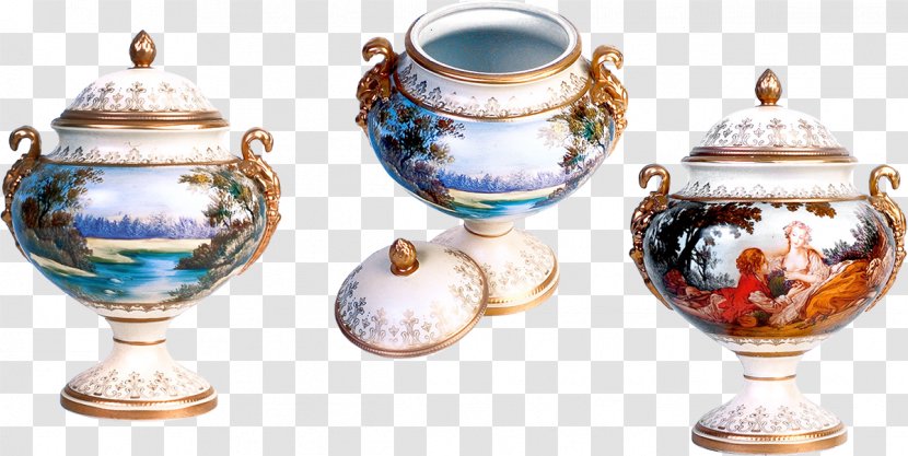 Vase Porcelain Urn Tableware Cup Transparent PNG