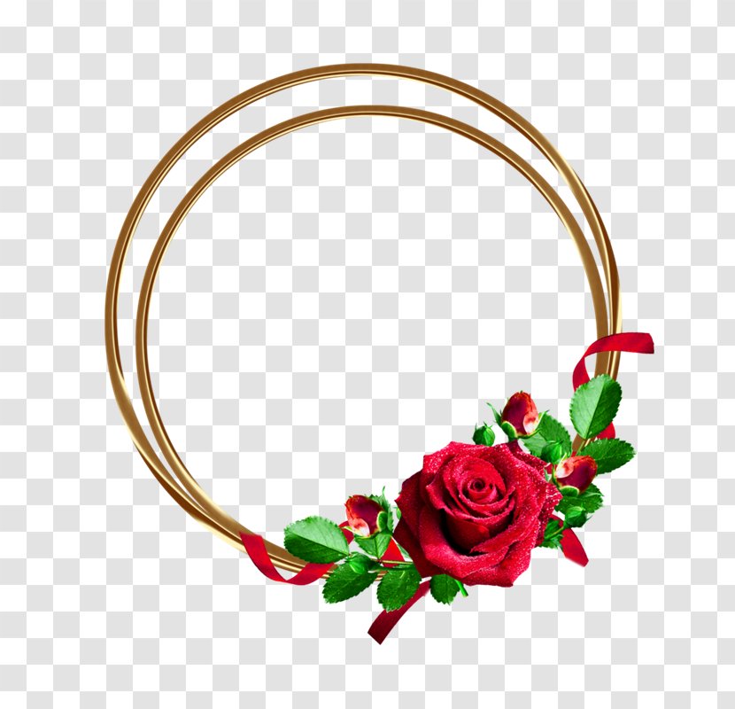 Rose Flower Clip Art - World Wide Web - Golden Frame Transparent PNG