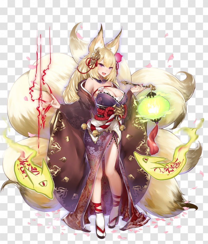 Nine-tailed Fox 千年战争aigis Huli Jing 白面金毛九尾狐 - Heart Transparent PNG