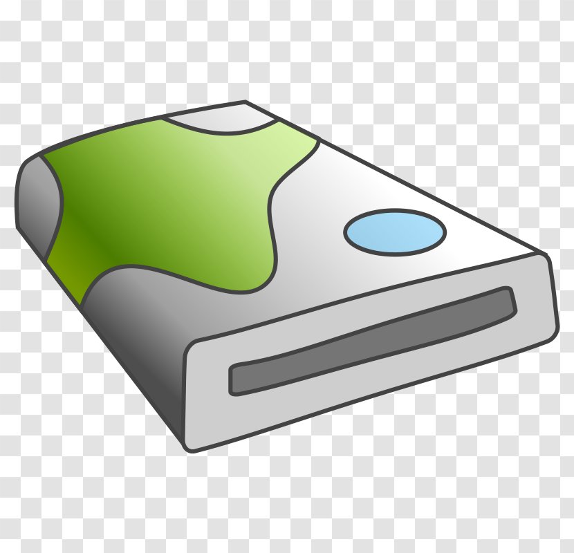 Hard Disk Drive USB Flash Storage Clip Art - Green - Mexican Sombrero Clipart Transparent PNG