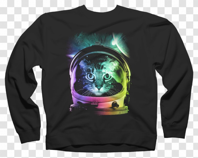 T-shirt Hoodie Astronaut Crop Top - Long Sleeved T Shirt Transparent PNG