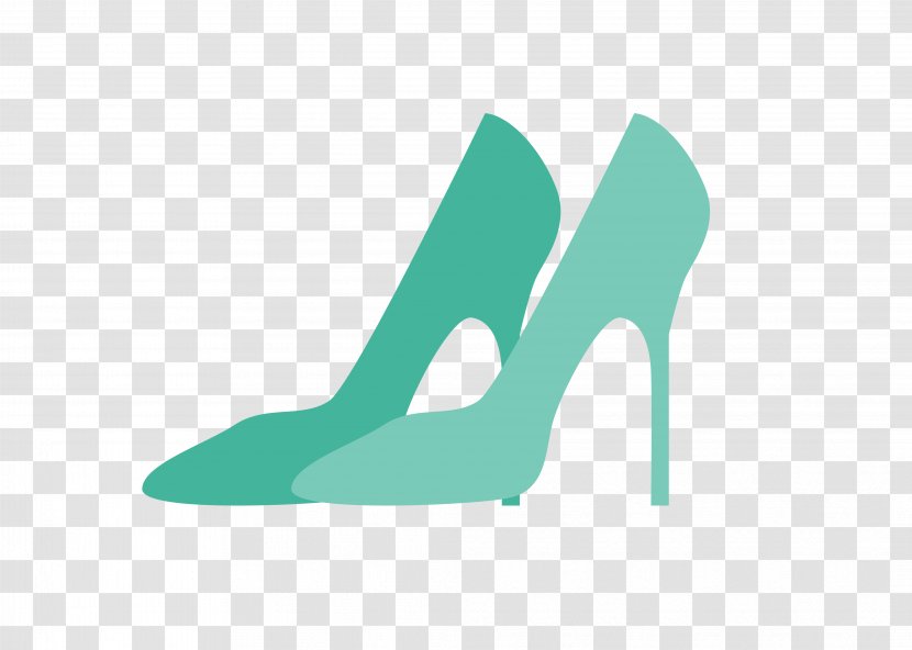 Shoe Blue High-heeled Footwear - Silhouette - Vector Lady High Heels Fine With Transparent PNG