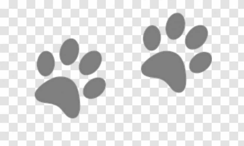 Cat And Dog Cartoon - Footprint - Blackandwhite Logo Transparent PNG