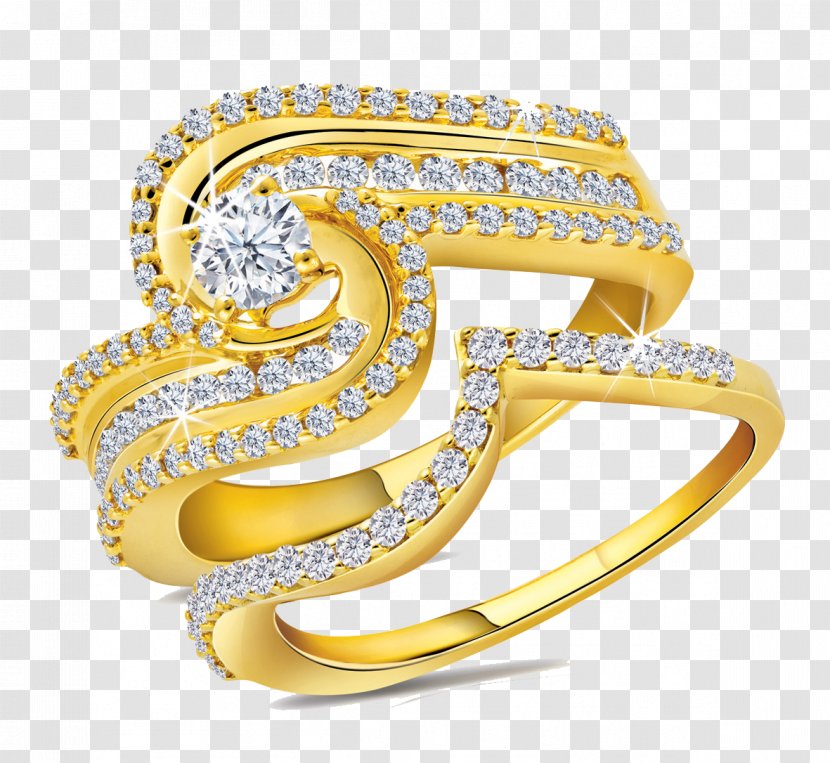 Jewellery Gold Ring Diamond - Rings File Transparent PNG