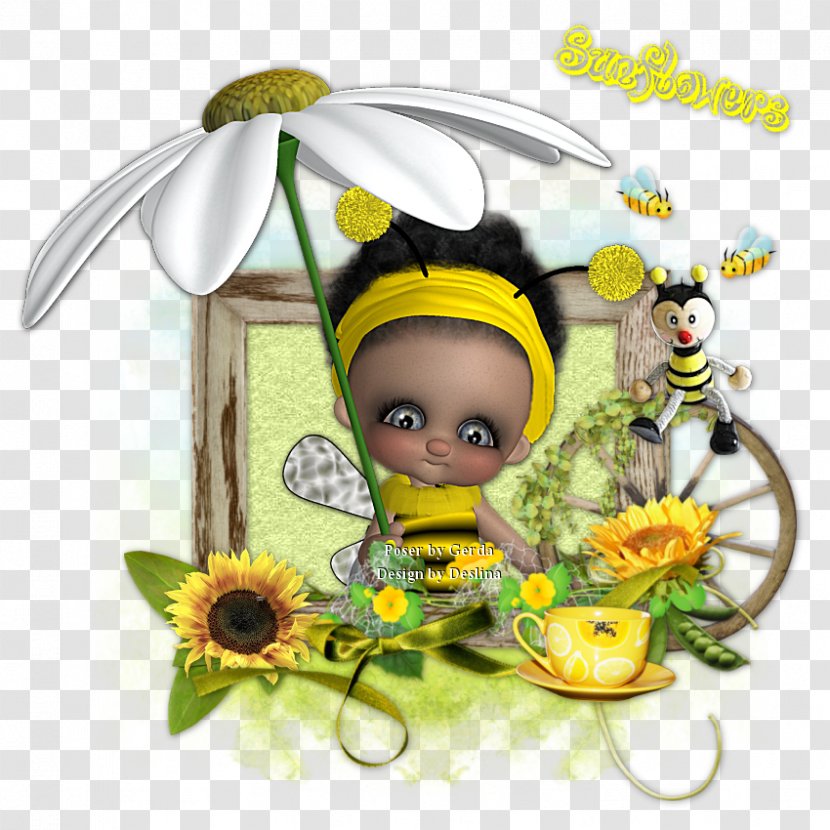 Honey Bee - Flowering Plant - Sunflower Transparent PNG