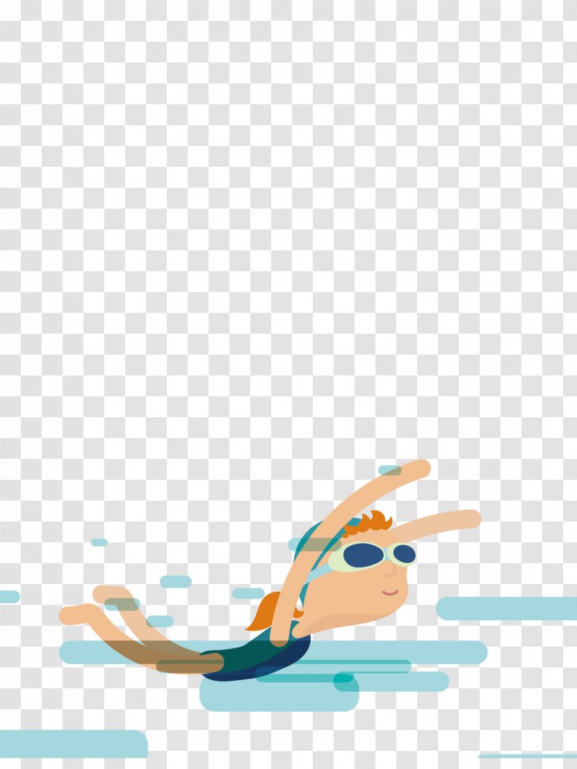 Drawing Cartoon Clip Art - Shoe - Vector Swim Training Characters Swimming Transparent PNG