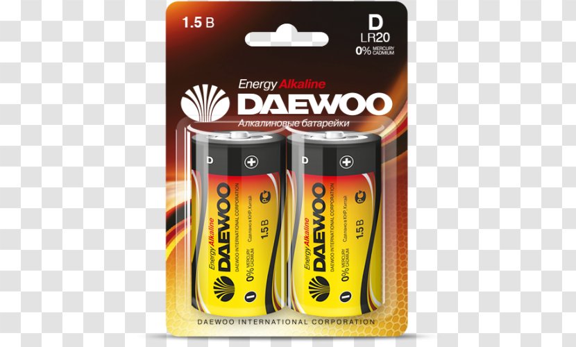 Electric Battery D Alkaline Daewoo Nine-volt - Sales Transparent PNG