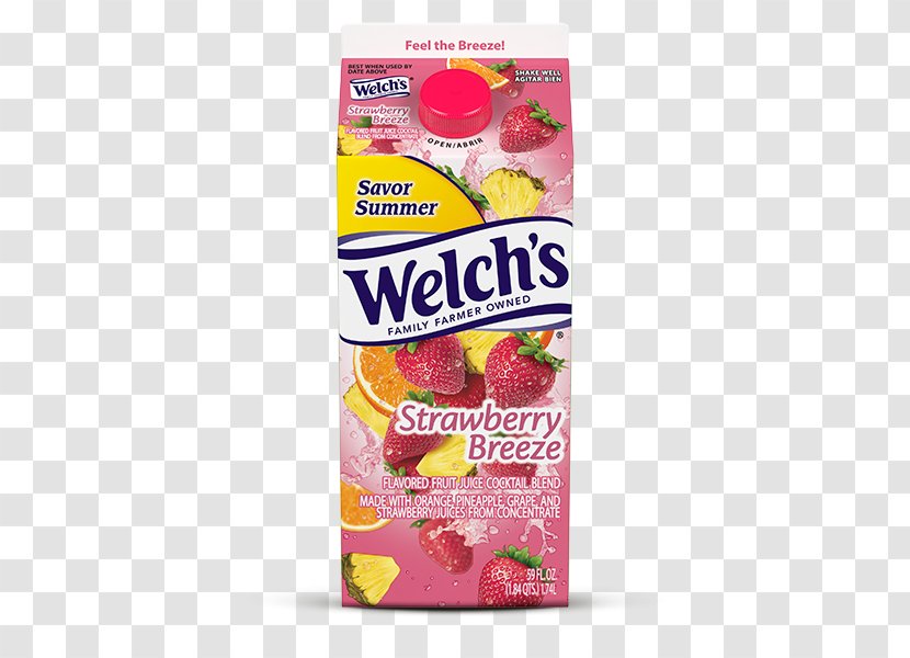 Strawberry Juice Punch Cocktail Welch's - Citric Acid Transparent PNG