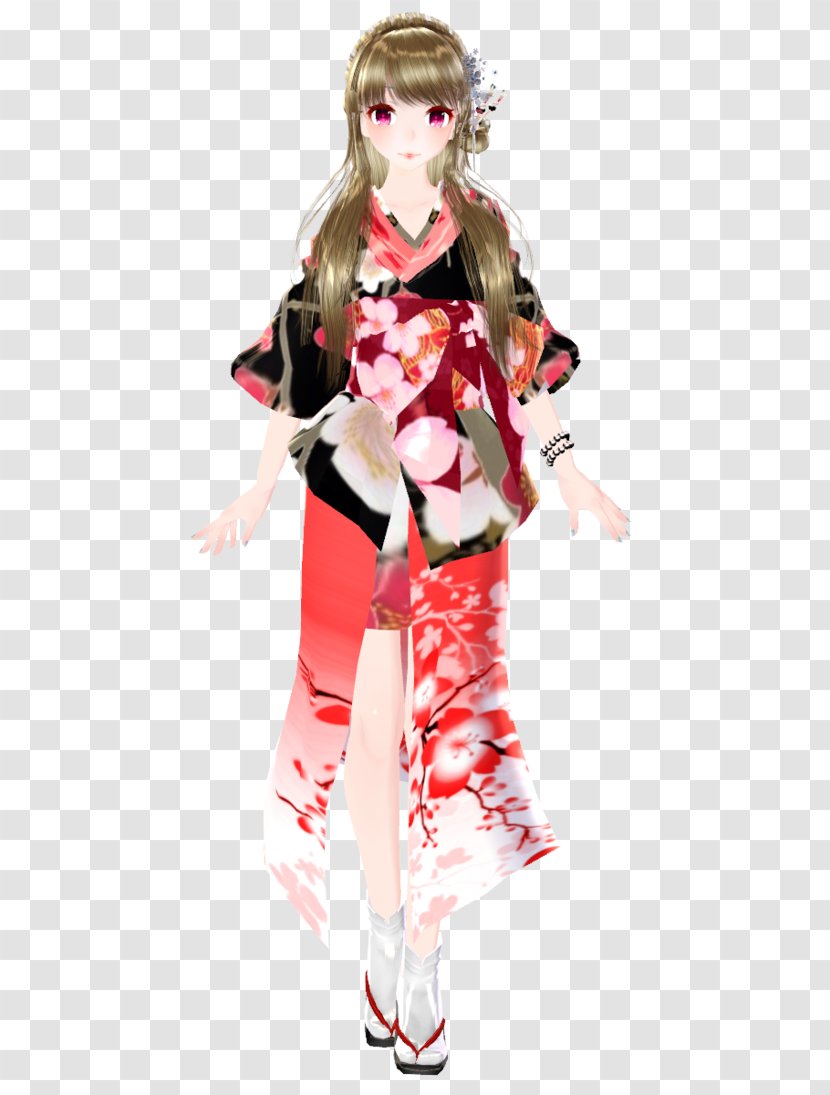 Kimono Barbie - Figurine Transparent PNG