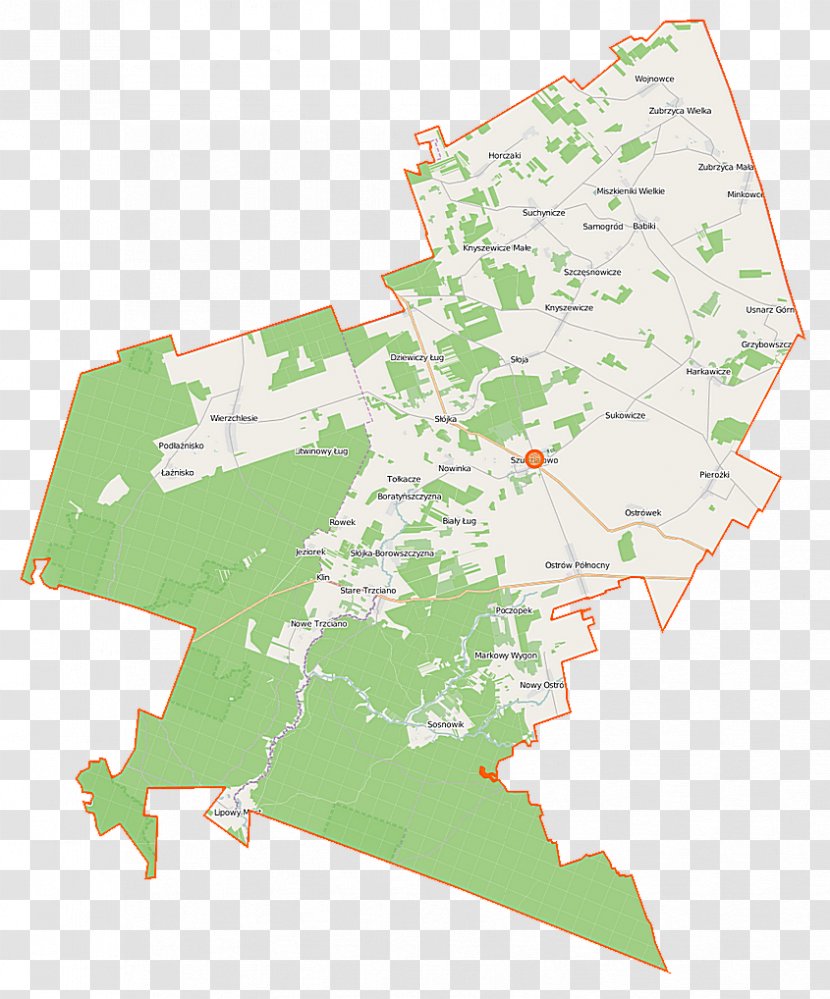Szudziałowo Klin, Podlaskie Voivodeship Babiki Horczaki Wierzchlesie - Ecoregion - Map Transparent PNG