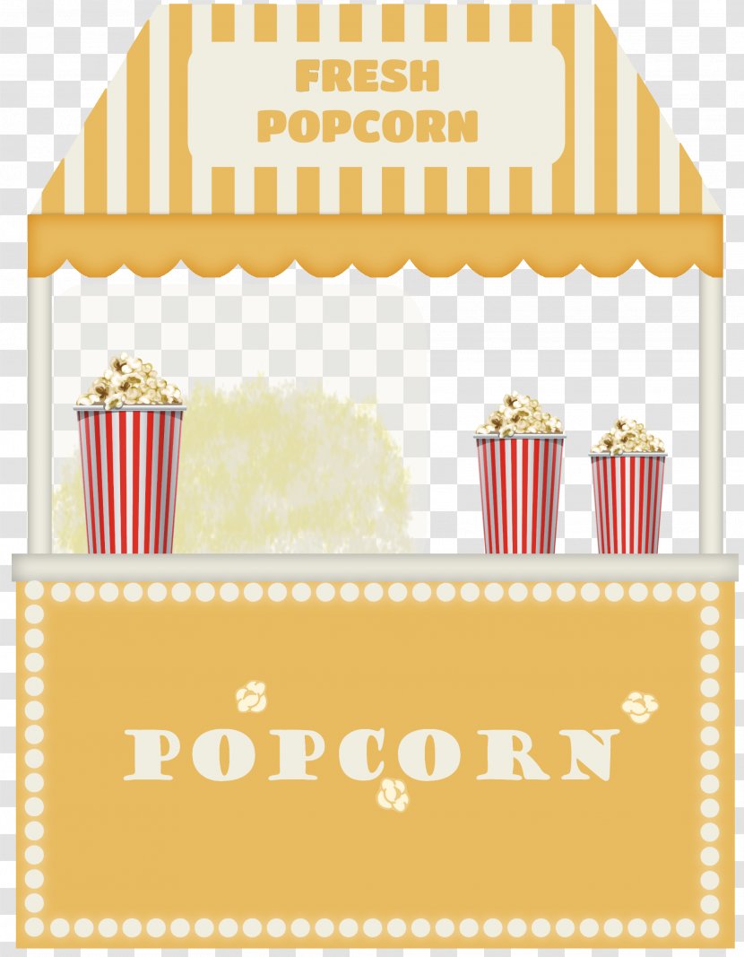 Popcorn Cotton Candy Clip Art - Border - Booth Transparent PNG