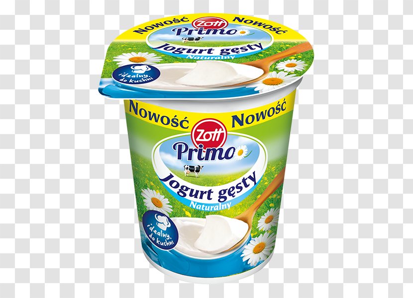Crème Fraîche Yoghurt Zott Food Sugar - Jogurt Transparent PNG