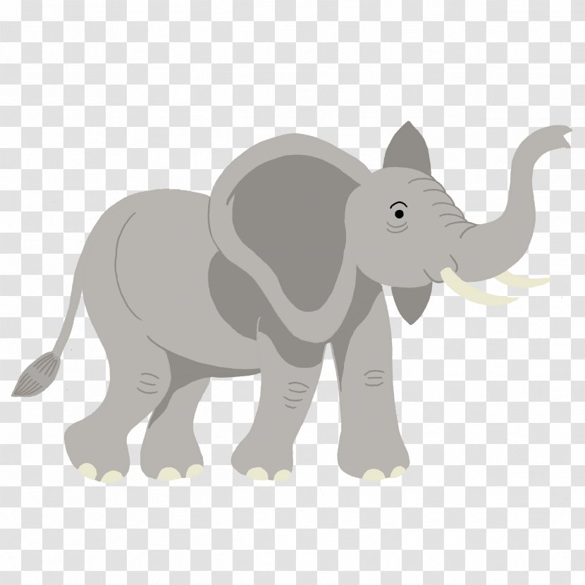 African Elephant Drawing Indian Animal - Motif Transparent PNG