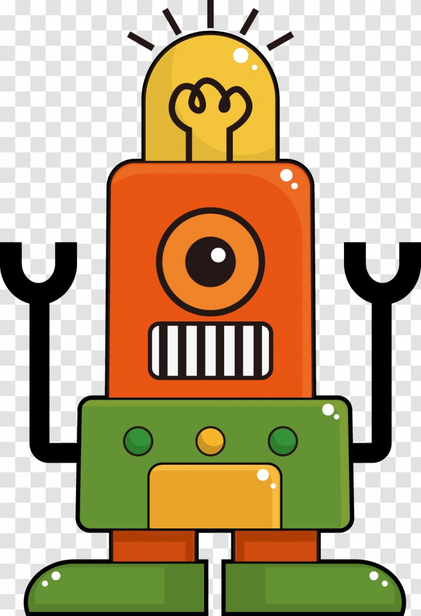 Clip Art - Artwork - Color Of The Robot Transparent PNG