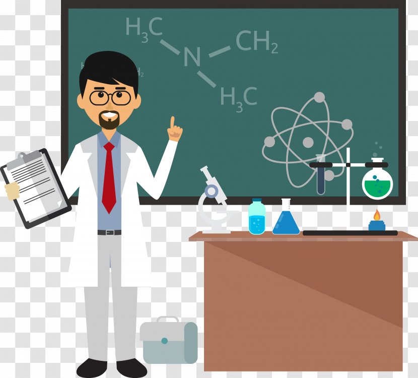 Chemistry Chemical Formula Teacher Science - Job - Cartoon Transparent PNG