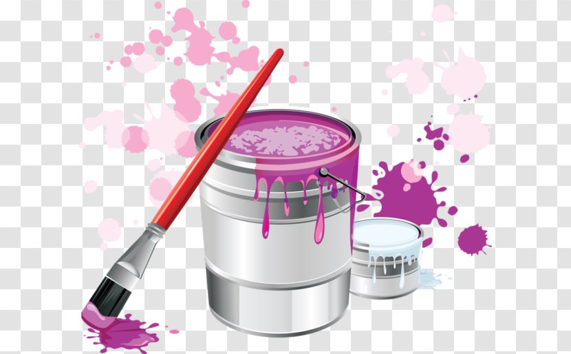 Painting Paintbrush - Magenta - Rendez Vous Transparent PNG