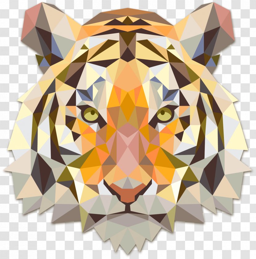 Geometry Lion T-shirt Felidae Bengal Tiger Transparent PNG