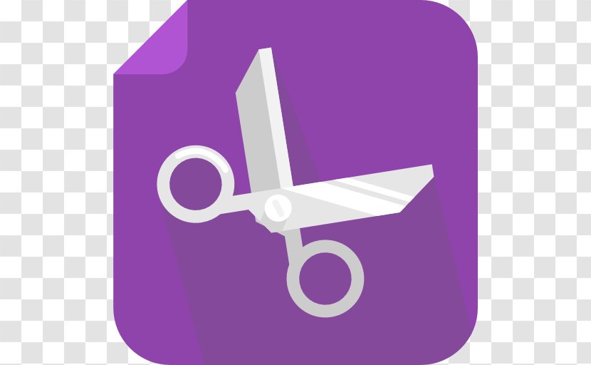 Angle Purple Symbol - Icon Design - Cut Transparent PNG
