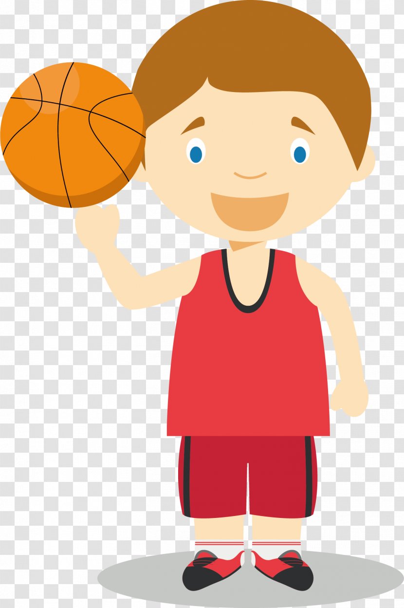 Basketball Player Cartoon Illustration - Vector Diagram Of Players Transparent PNG