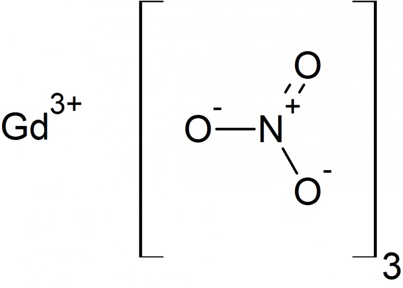 Bismuth(III) Nitrate Oxide Product - Structural Formula - Number Transparent PNG