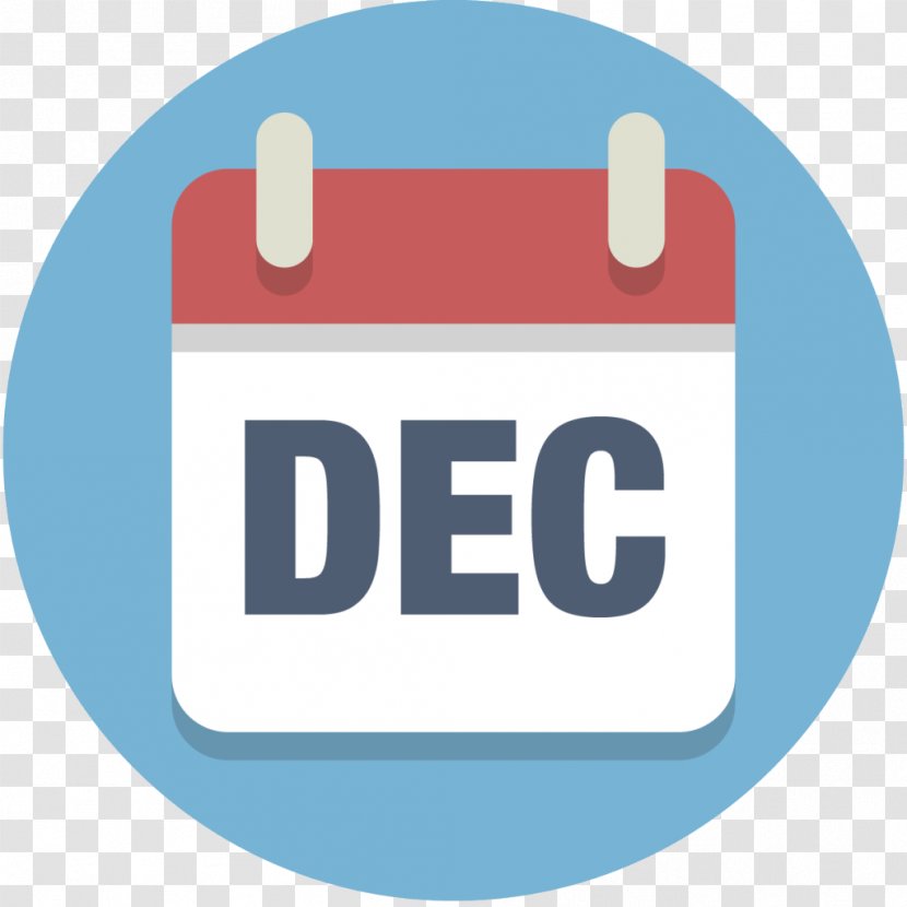 Calendar Date - Blue - Dec Transparent PNG