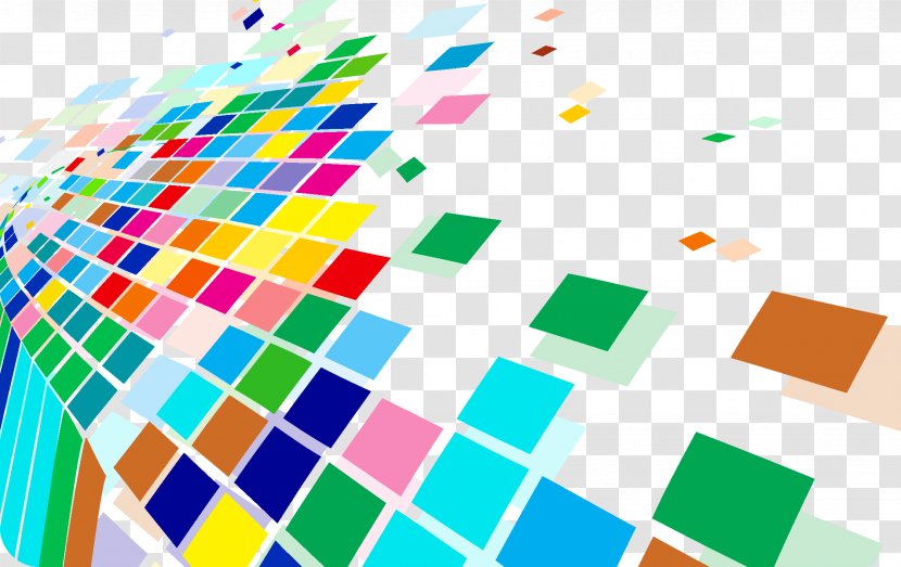 Download Euclidean Vector - Shape - Colorful Squares Transparent PNG