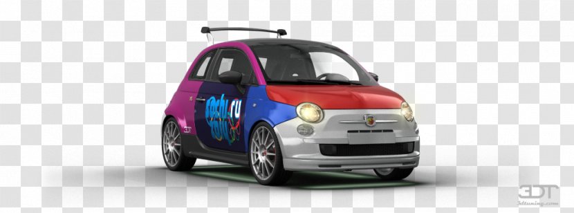 Car Fiat 500 Abarth - Electric - Tuning Transparent Transparent PNG