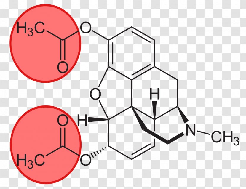 6-Monoacetylmorphine Heroin Opioid Codeine - Silhouette - Heroine Transparent PNG