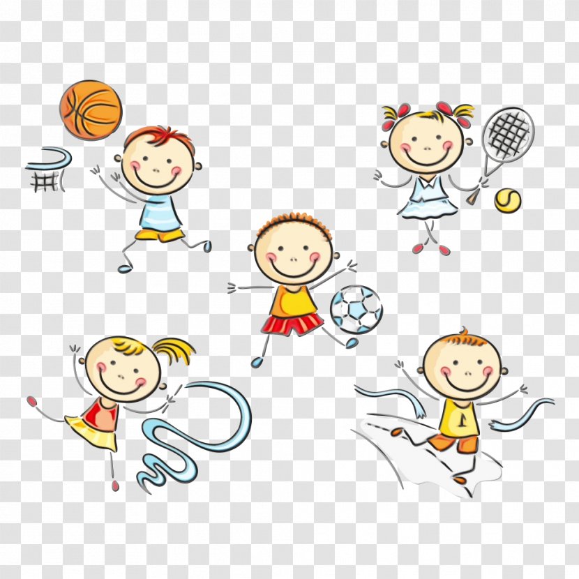 White Cartoon People Facial Expression Social Group - Child - Text Transparent PNG