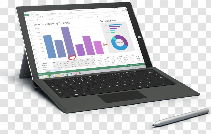 Surface Pro 3 Laptop 4 Microsoft - Tablet Computers Transparent PNG