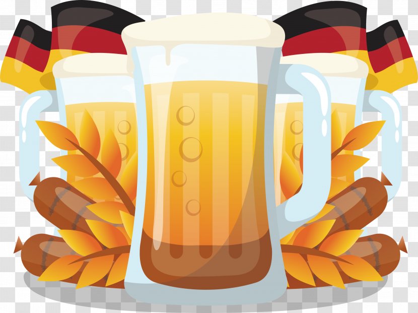 Wheat Beer Oktoberfest Germany German Cuisine - Bar - Festival Transparent PNG