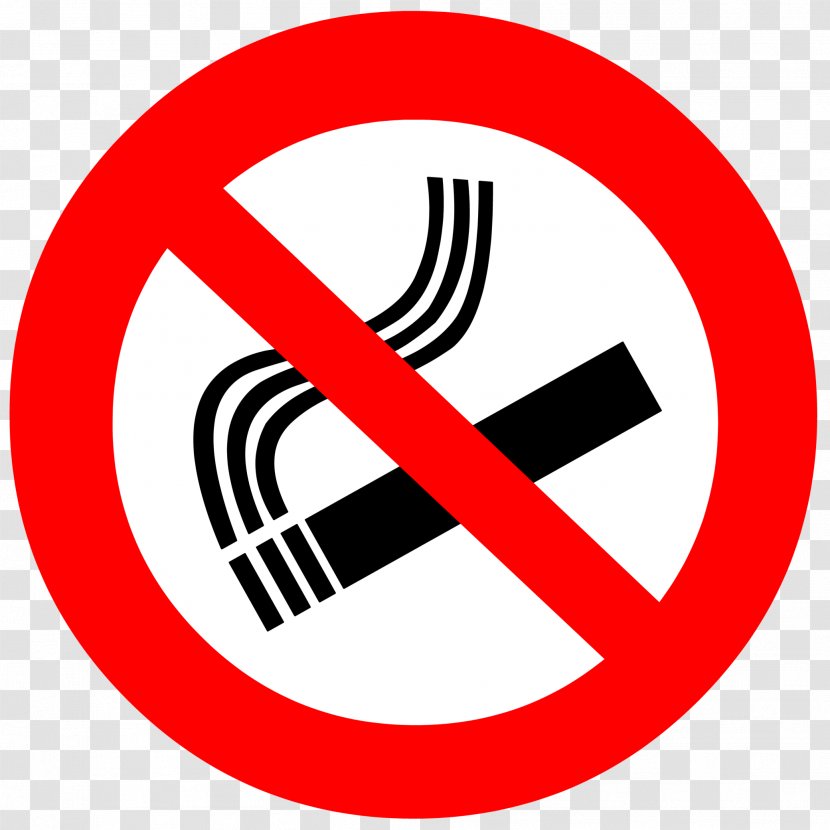 Smoking Ban No Symbol Sign Clip Art - Signage Transparent PNG