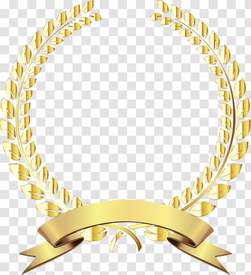 Gold Laurel - Crown - Jewellery Yellow Transparent PNG