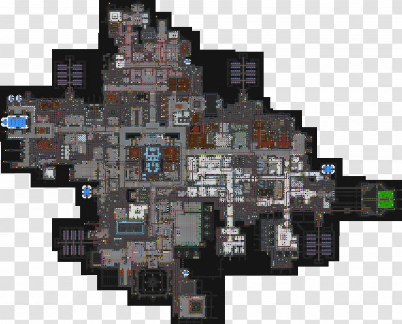 Space Station 13 Map Floor Plan - Wikia Transparent PNG