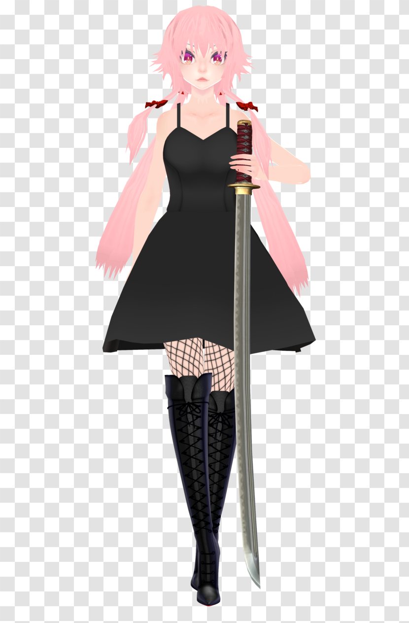 Yuno Gasai Costume Little Black Dress Future Diary - Tree - Model Transparent PNG