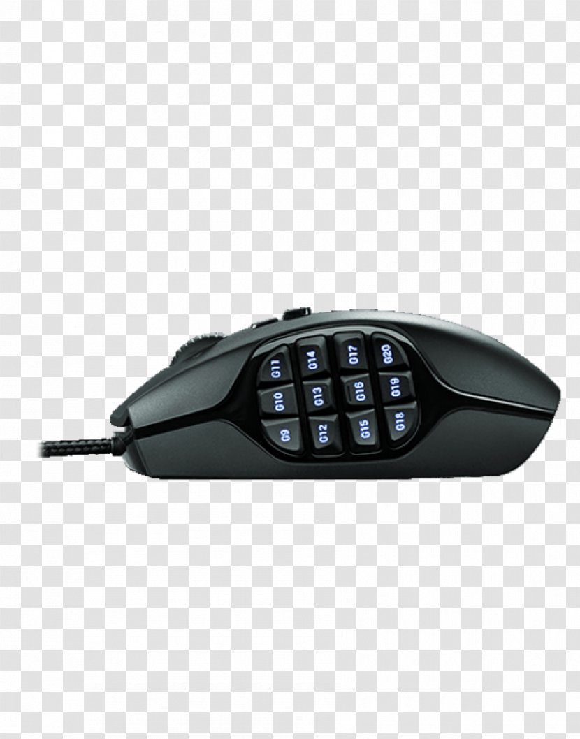 Computer Mouse Logitech G600 Laser Video Game - Input Device Transparent PNG