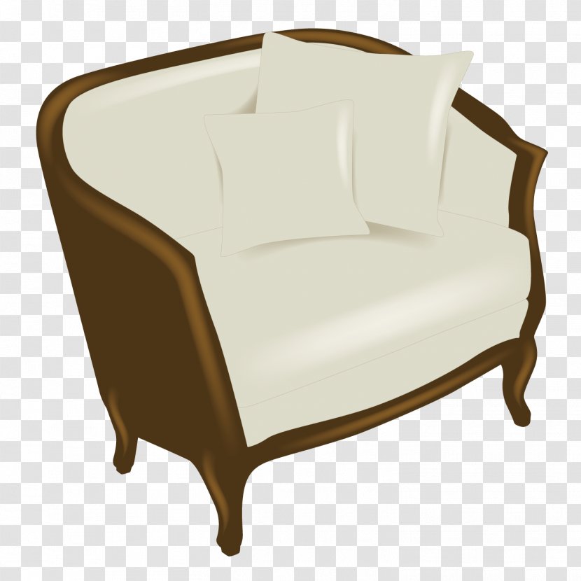 Couch Clip Art - Drawing - Vector European Style Sofa Transparent PNG
